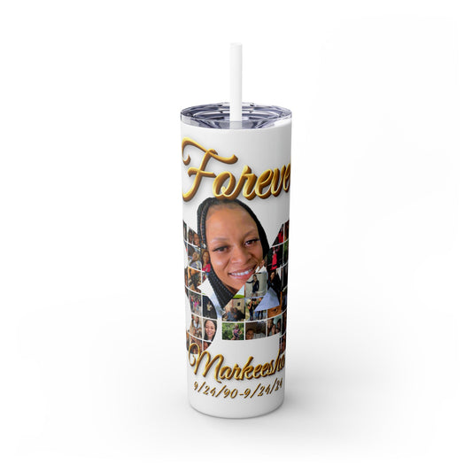 Forever 34 personalized skinny tumblers 20oz