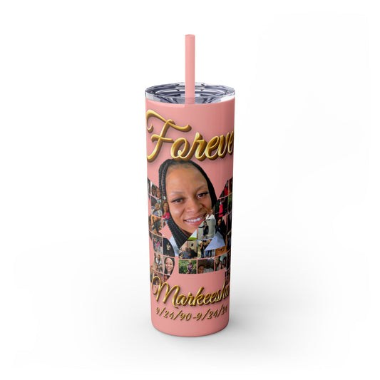 Forever 34 personalized skinny tumblers 20oz