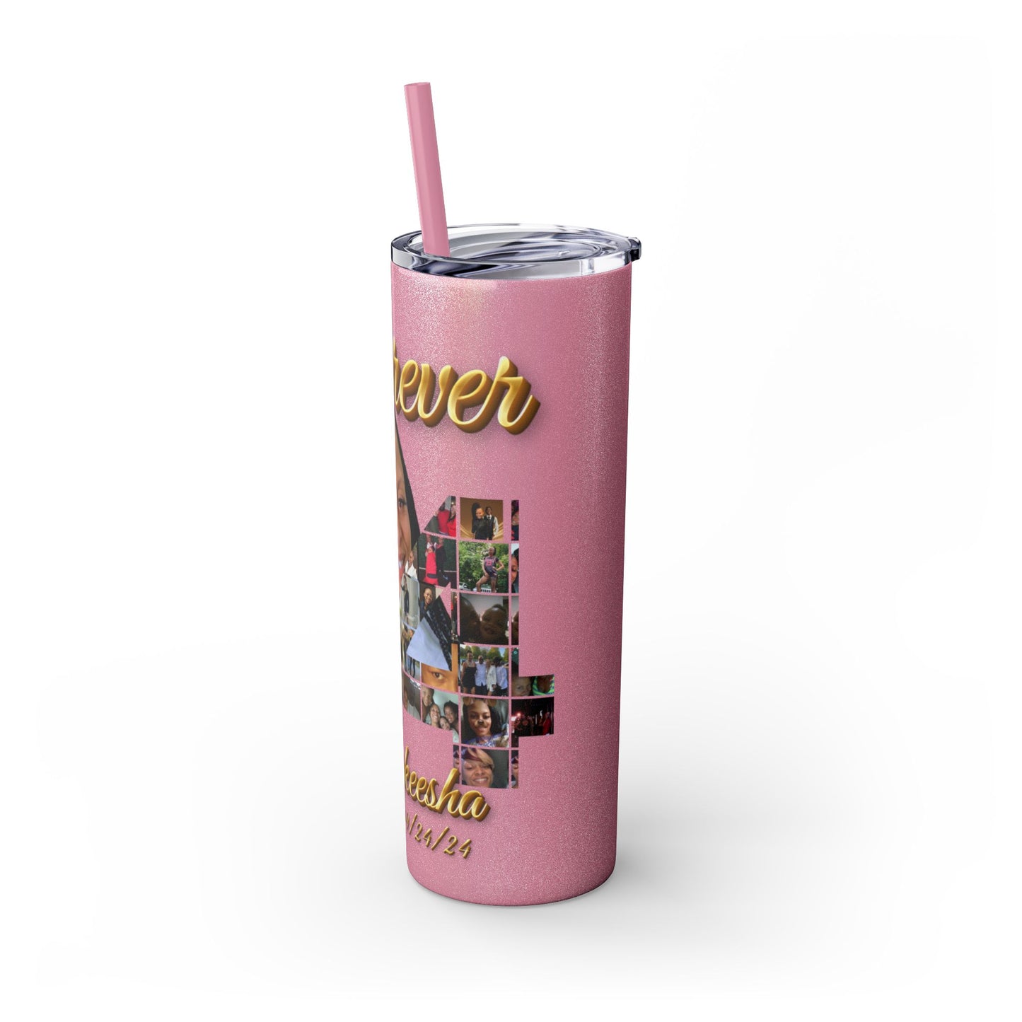 Forever 34 personalized skinny tumblers 20oz