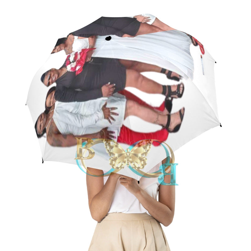 DyDy Wedding 1 Semi-Automatic Foldable Umbrella (Model U12) One Size Semi-Automatic Foldable Umbrella (U12)