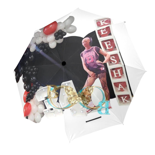 Keesha K Semi-Automatic Foldable Umbrella (Model U12) One Size Semi-Automatic Foldable Umbrella (U12)