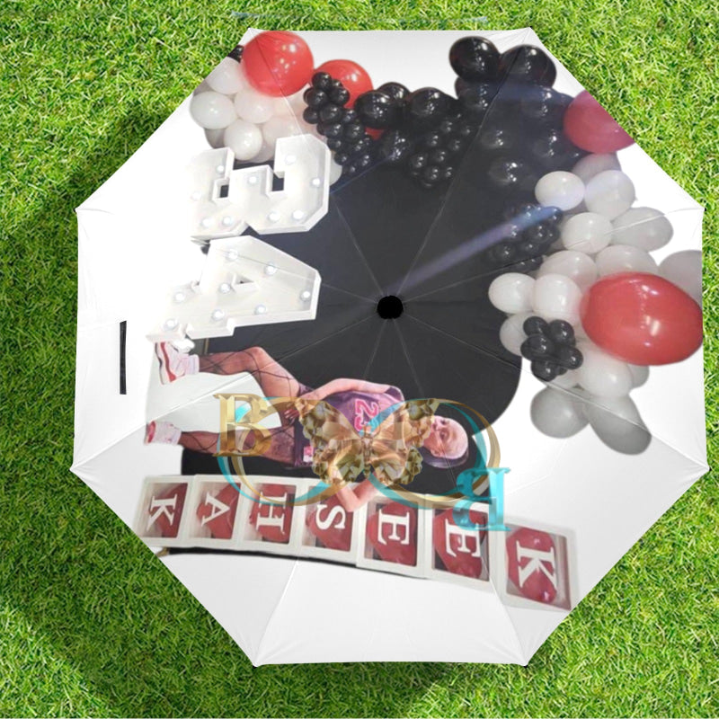 Keesha K Semi-Automatic Foldable Umbrella (Model U12) One Size Semi-Automatic Foldable Umbrella (U12)