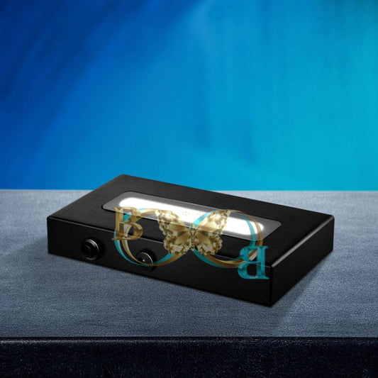 Large Wood Light Base Large Crystal