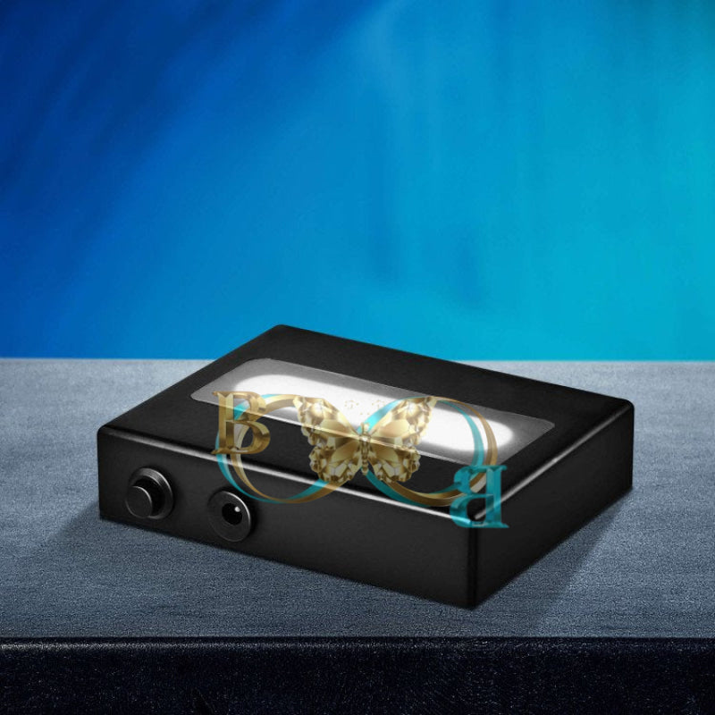 Medium Wood Light Base Medium Crystal