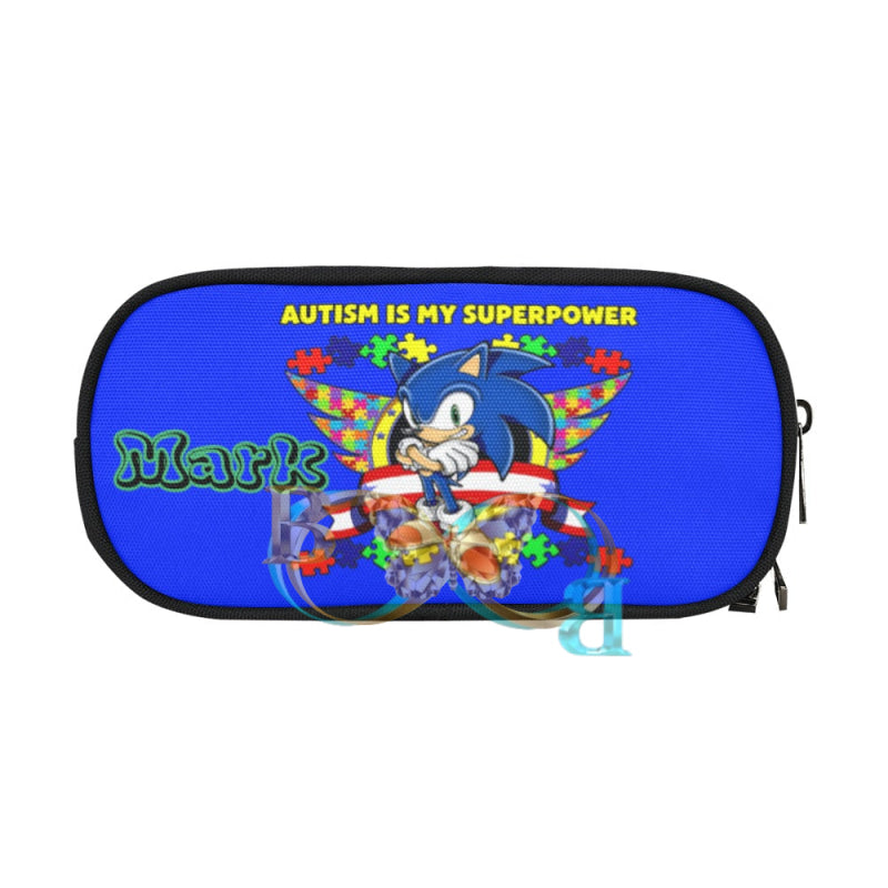 Autism Is My Superpower (Blue) One Size / Mark’s Bluepencil Holder Large Pencil Pouch/Large