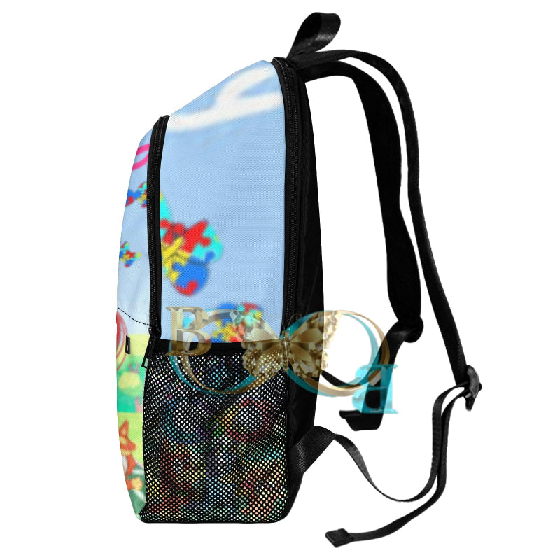 Eturnity Fabric Backpack With Side Mesh Pockets (Model 1659) Backpack-Mesh (1659)