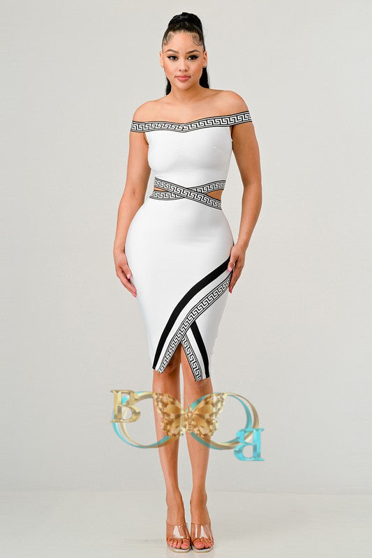 Holiday Collection Off Shoulder Mini Dress